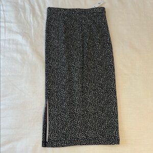 Banana Republic Black and White Speckle Maxi Skirt